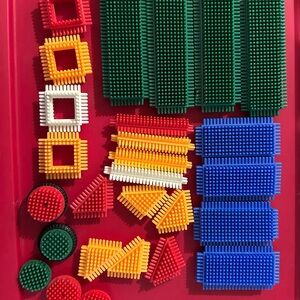 Colorful Interlocking Building Blocks Set